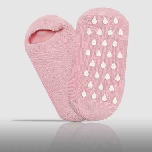 Chaussons Spa Hydratants YUMI Feet – Taille S-M (Rose)