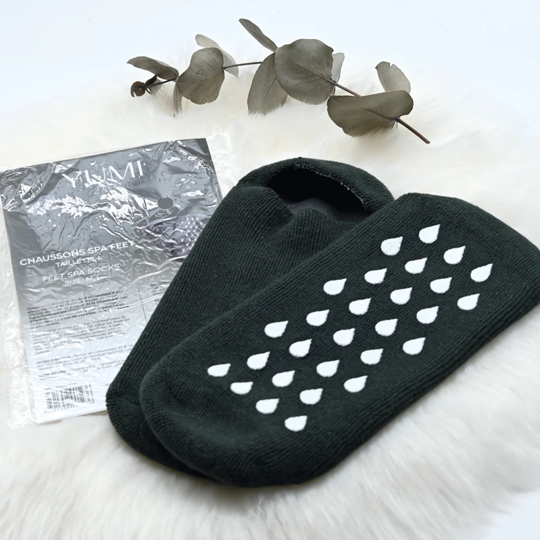 Chausson SPA Hydratants YUMI Feet - Taille M-L (Gris)